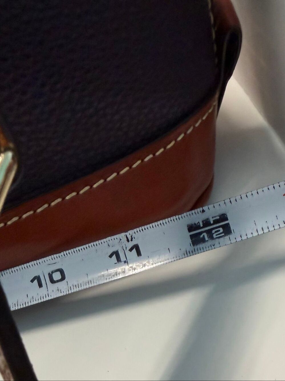 Dooney & Bourke Pebble Grain Zip Satchel Deep Plum Leather Shoulder Bag - Picture 7 of 11